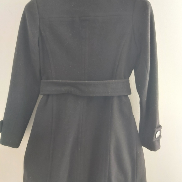 Talulah Babaton Black Wool Coat - Picture 2 of 4
